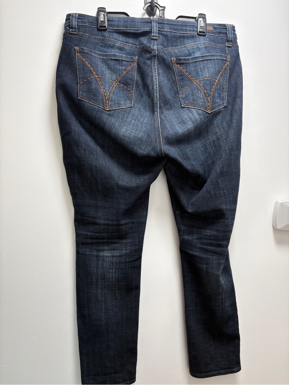 Kut from the Kloth Slim Straight Dark Indigo Jeans - Picture 4 of 8